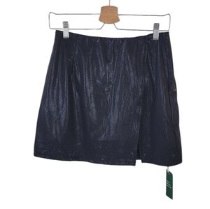 HALARA Black Shiny Tennis Skirt Short Skort Size M